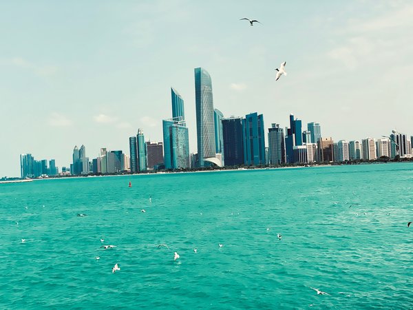 Coastal City Skyline View — city wallpaper, 4K